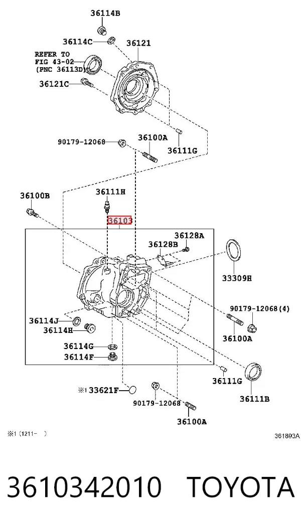 Роздатка 3610342010 Toyota