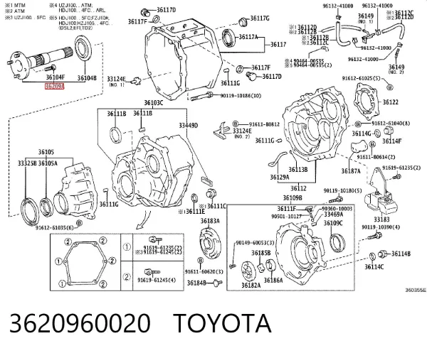  3620960020 Toyota