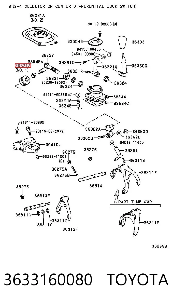  3633160080 Toyota