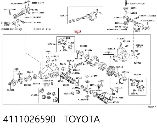 Міст задній в зборі 4111026590 Toyota