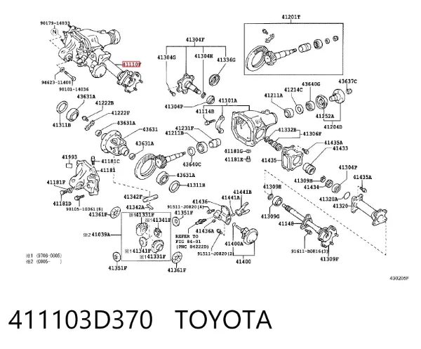 411103D370 Toyota