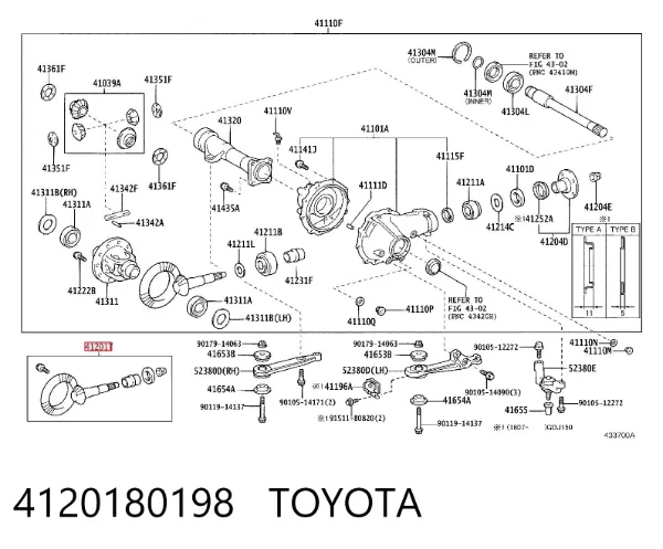 4120180198 Toyota