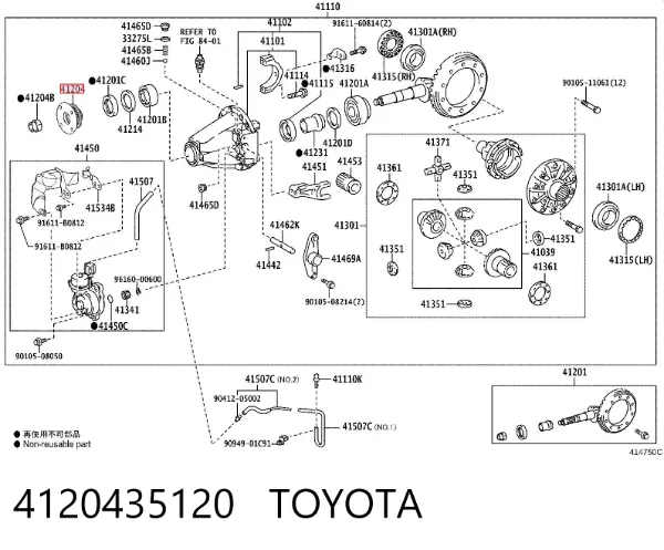  4120435120 Toyota