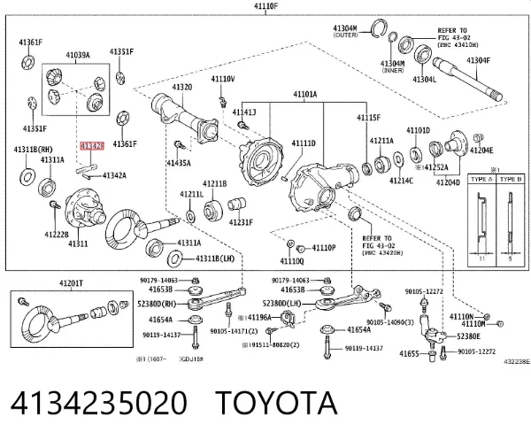  4134235020 Toyota