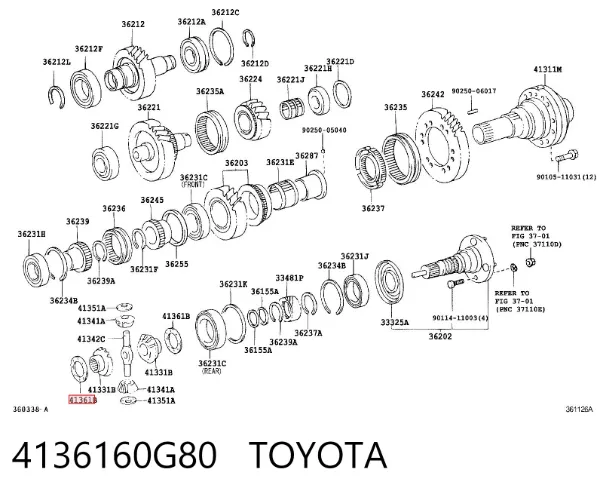  4136160G80 Toyota