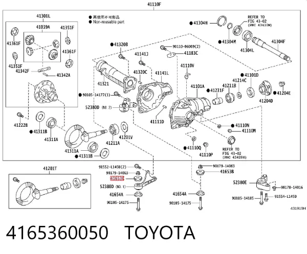  4165360050 Toyota