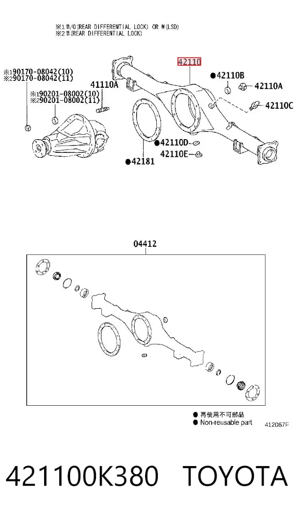  421100K380 Toyota