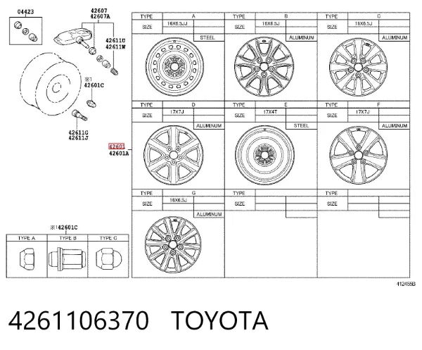 4261106370 Toyota