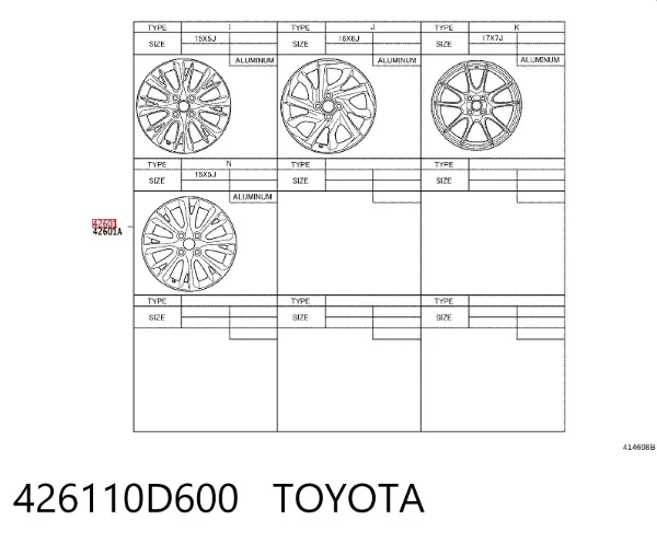  426110D600 Toyota