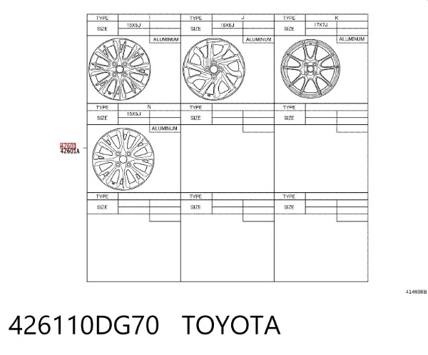  426110DG70 Toyota