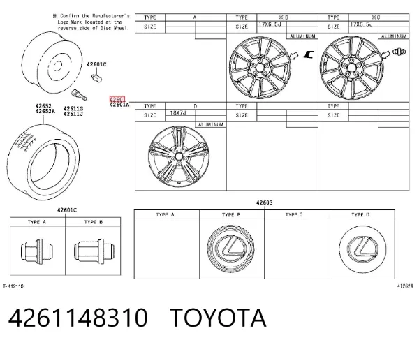  4261148310 Toyota
