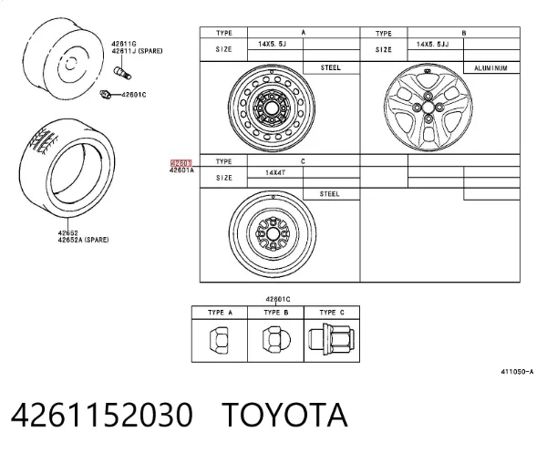  4261152030 Toyota