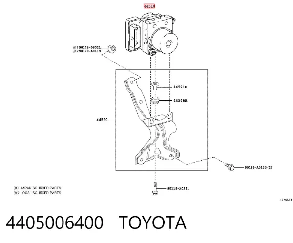Блок АБС 4405006400 Toyota