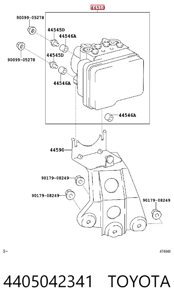 Блок АБС 4405042341 Toyota