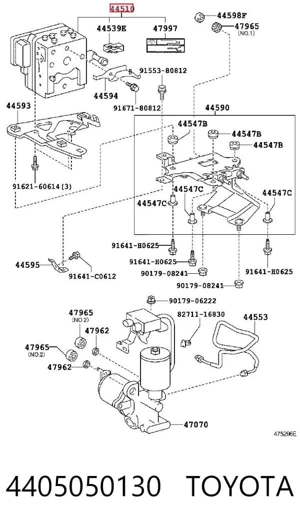 Блок АБС 4405050130 Toyota