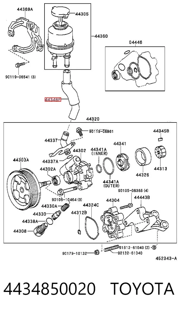  4434850020 Toyota