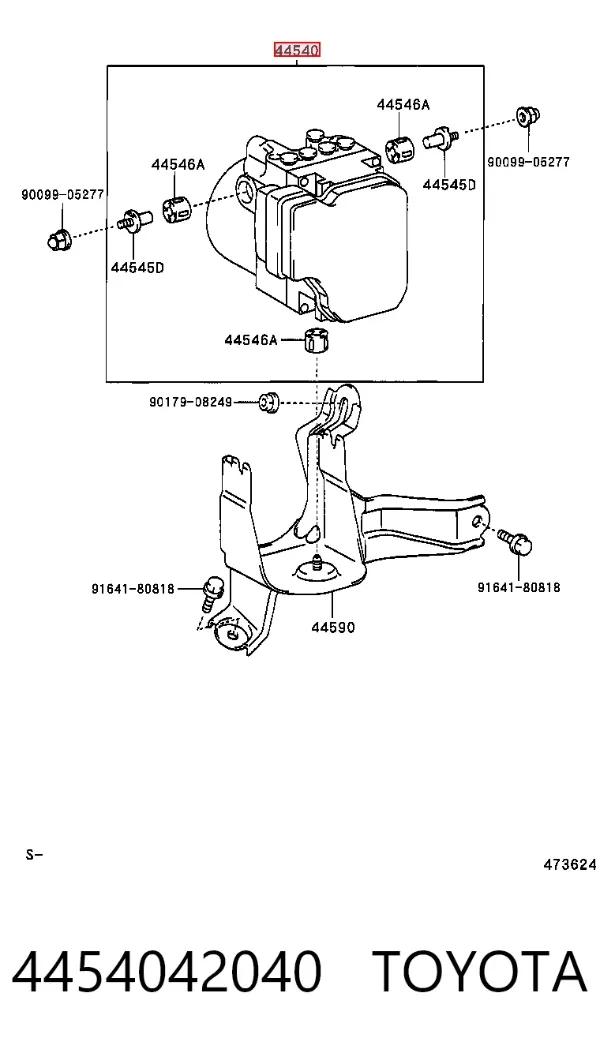 Блок АБС 4454042040 Toyota