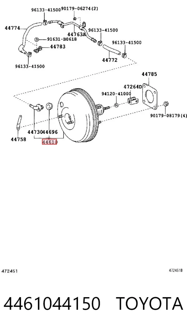 Підсилювач гальм 4461044150 Toyota