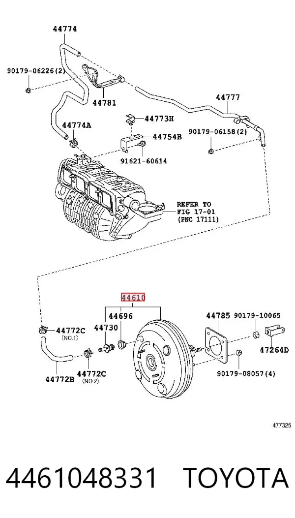 Підсилювач гальм 4461048331 Toyota