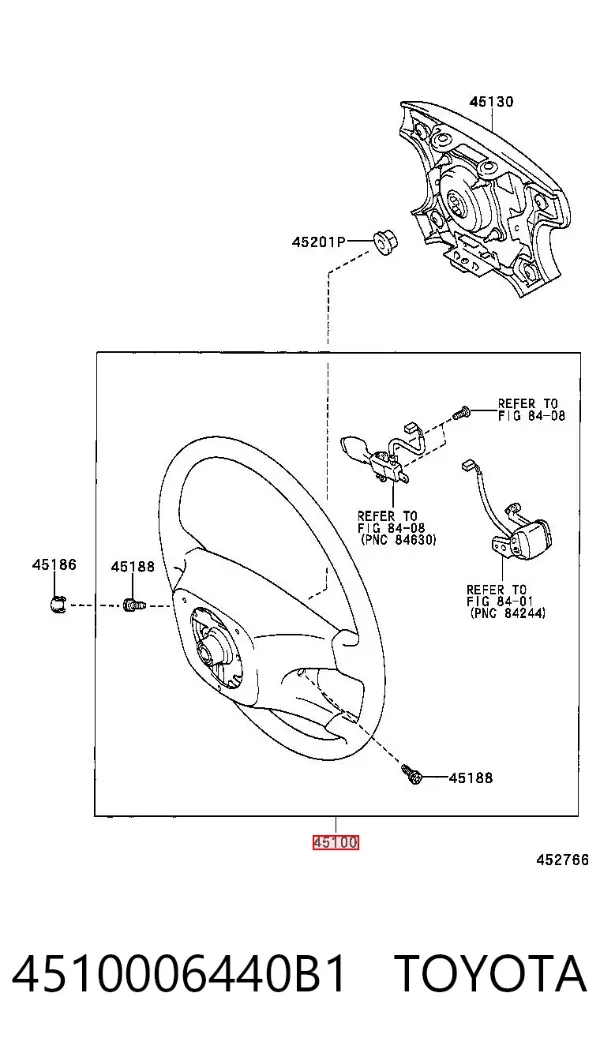 Кермо 4510006440B1 Toyota
