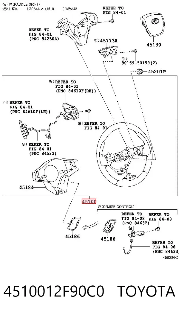 Кермо 4510012F90C0 Toyota