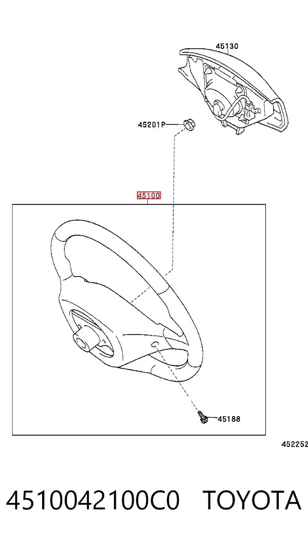 Кермо 4510042100C0 Toyota