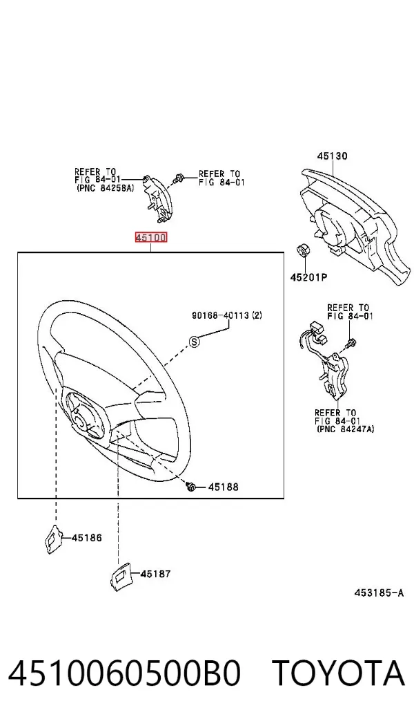Кермо 4510060500B0 Toyota