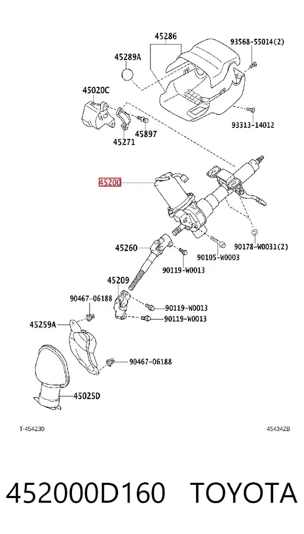 Рульова колонка 452000D160 Toyota