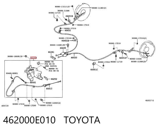 Важіль ручного гальма 462000E010 Toyota