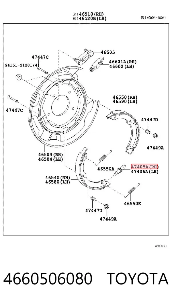  4660506080 Toyota