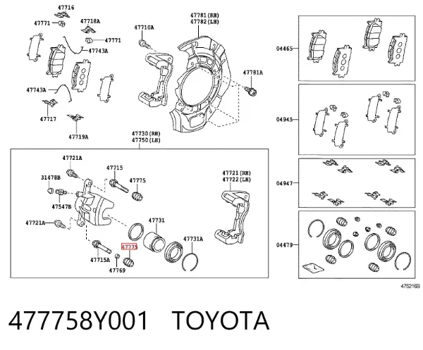  477758Y001 Toyota