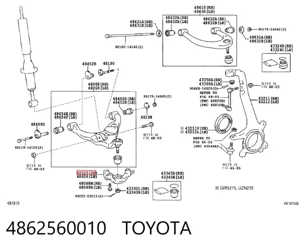  4862560010 Toyota