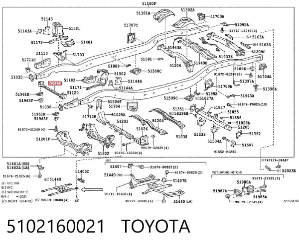  5102160021 Toyota