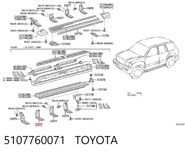  5107760071 Toyota