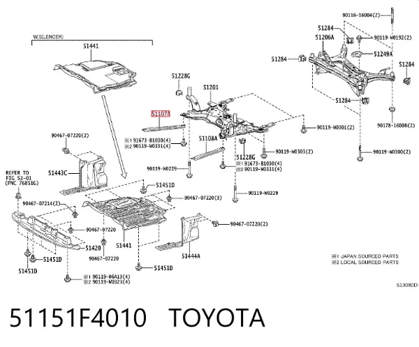  51151F4010 Toyota