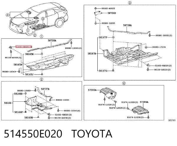  514550E020 Toyota