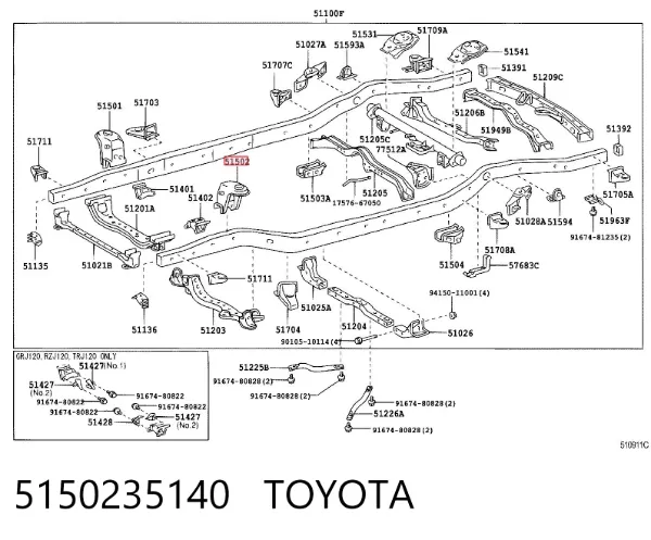  5150235140 Toyota