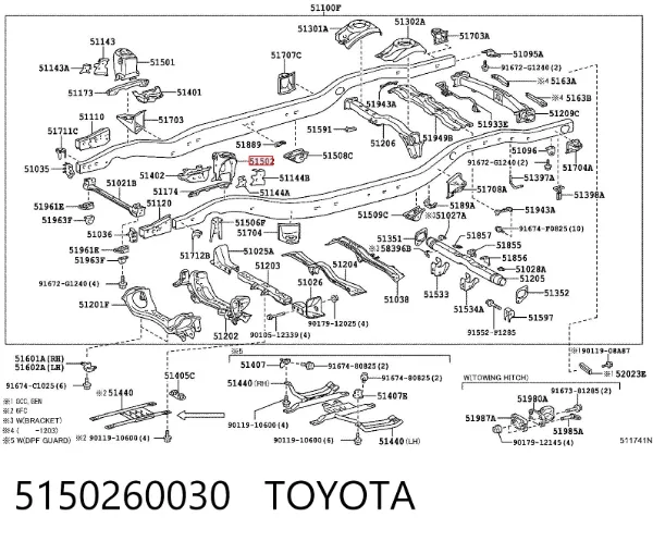  5150260030 Toyota