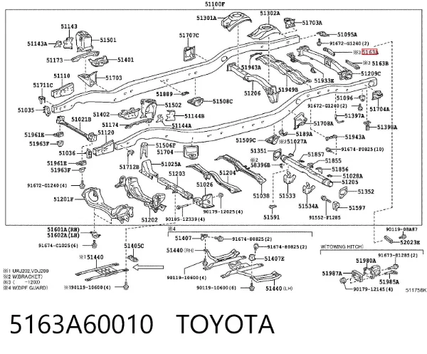  5163A60010 Toyota