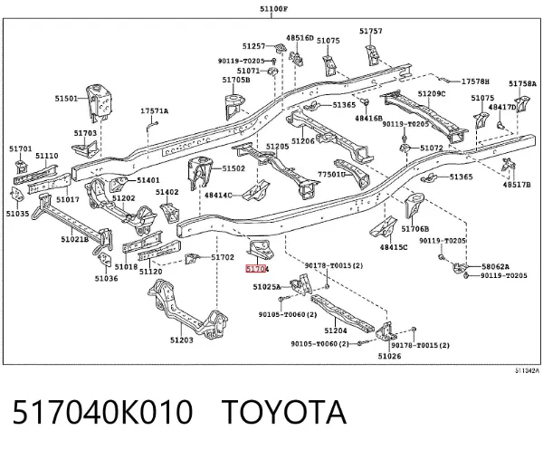  517040K010 Toyota