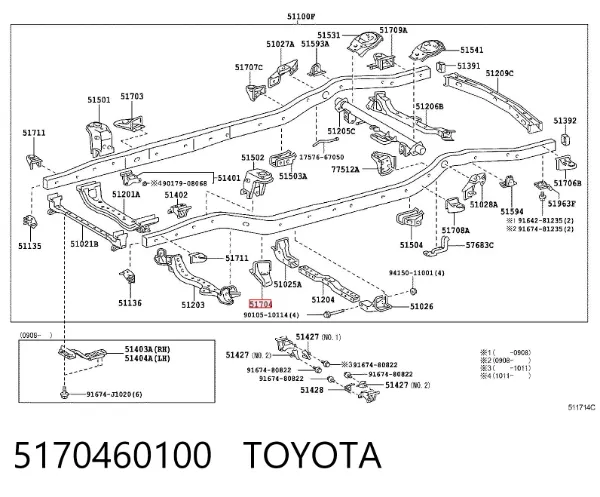  5170460100 Toyota