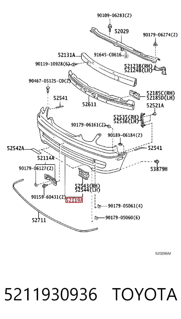 Передній бампер Lexus GS JZS160