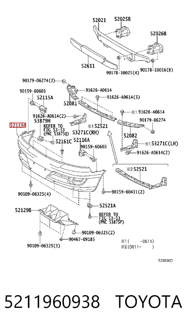 Передній бампер Lexus GX 470