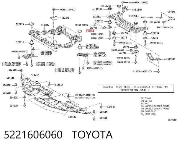  5221606060 Toyota