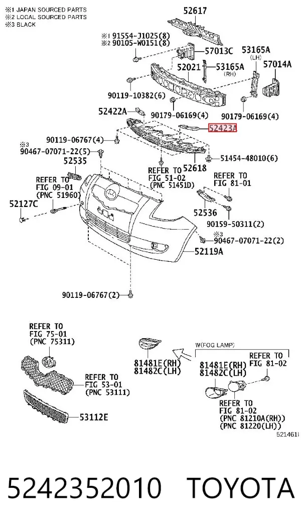  5242352010 Toyota