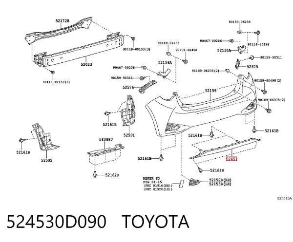  524530D090 Toyota
