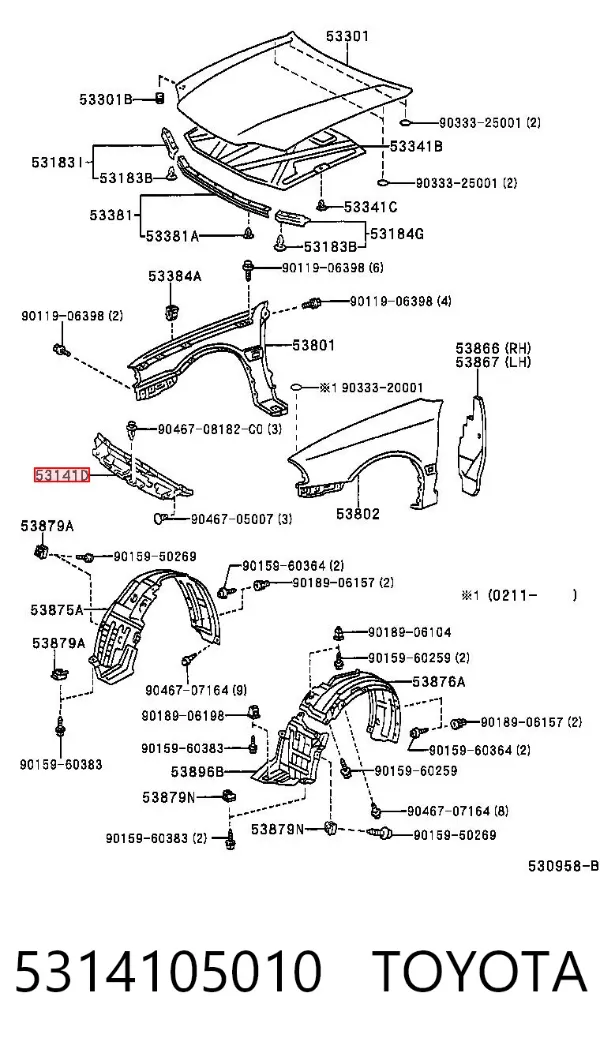  5314105010 Toyota
