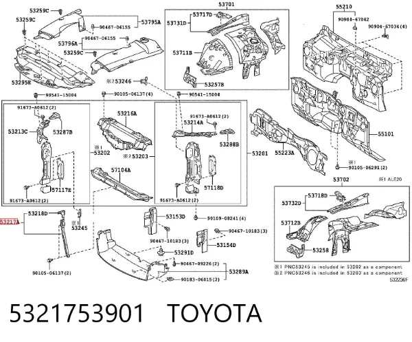  5321753901 Toyota