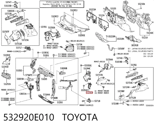  532920E010 Toyota