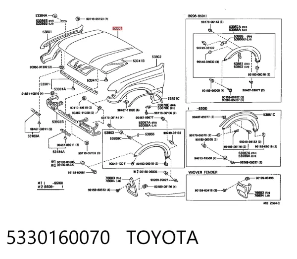 Капот Toyota Land Cruiser 80